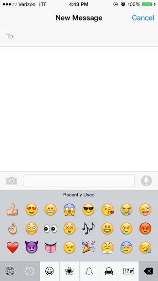 my recent emojis