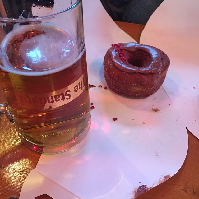 The infamous Cronut. And beer of course