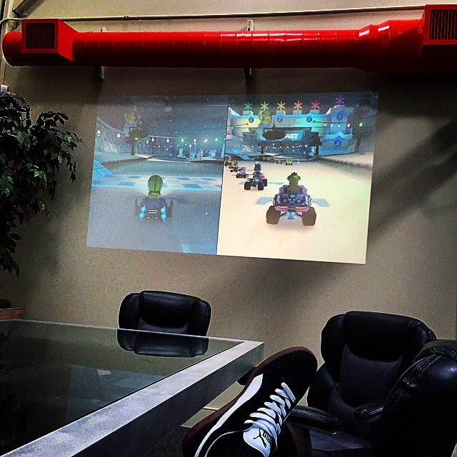 Friday at @object9 but not really bc super busy #WiiU #MarioKart8