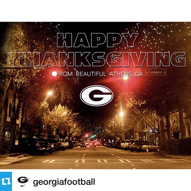 #Repost @georgiafootball: Happy Thanksgiving #DawgNation!
