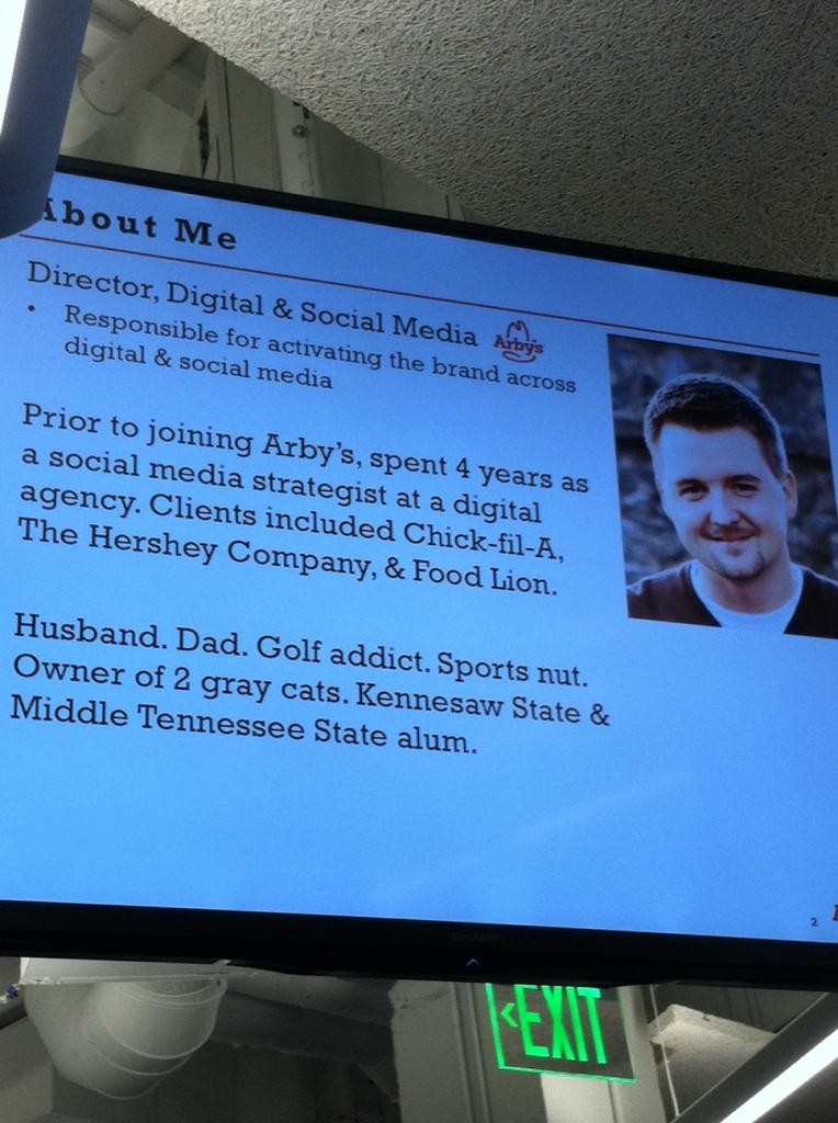 Josh Martin, Arby's