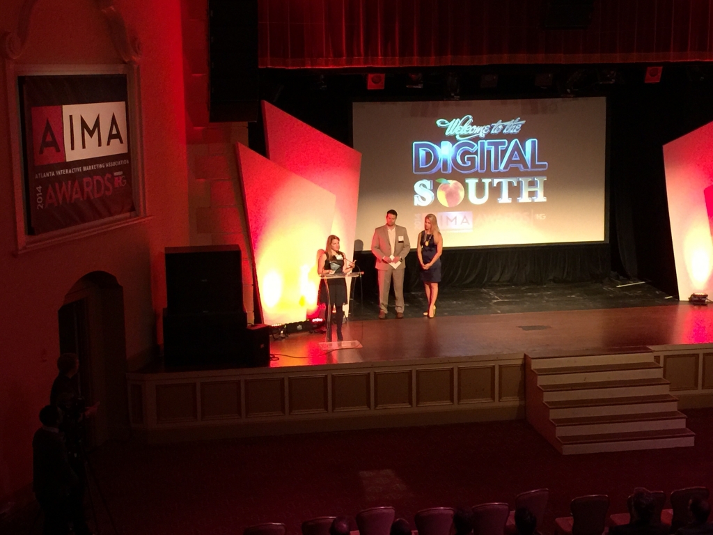 accepting award